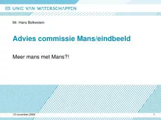 advies commissie mans eindbeeld