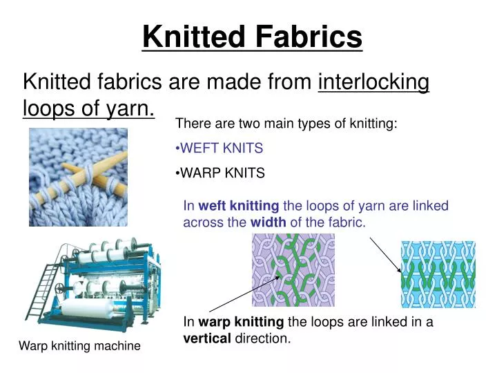 PPT - Knitted Fabrics PowerPoint Presentation, free download - ID