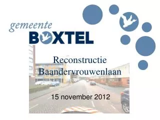 reconstructie baandervrouwenlaan