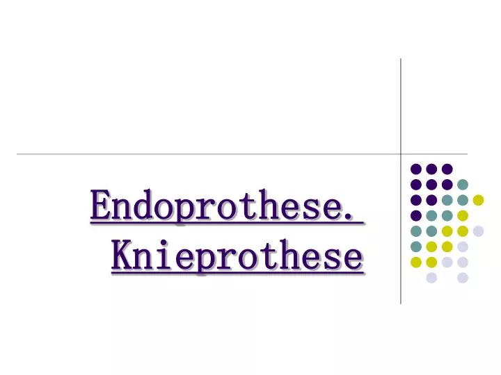 endoprothese knieprothese