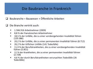 die baubranche in frankreich