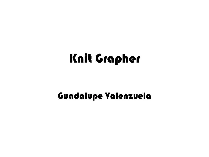 knit grapher