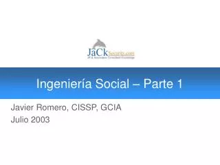 ingenier a social parte 1