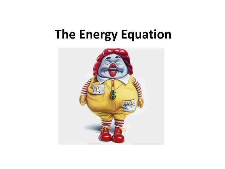 the energy equation