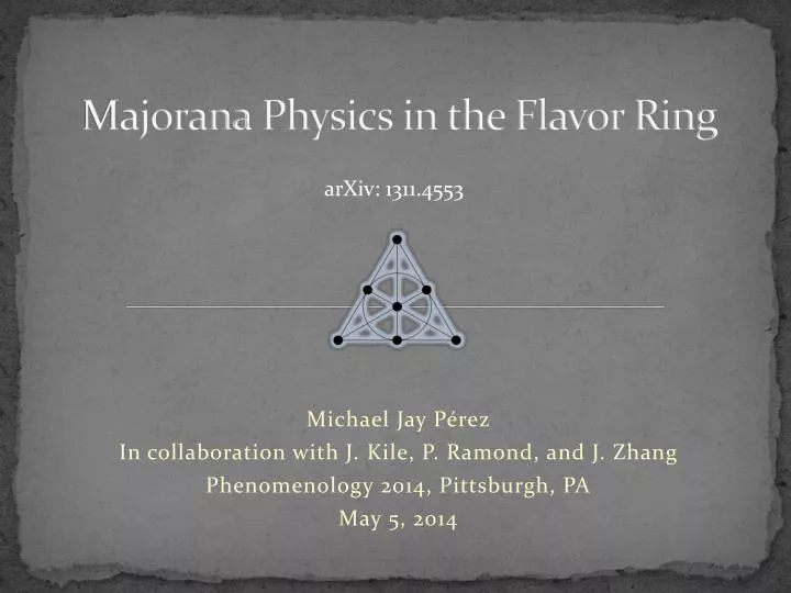 majorana physics in the flavor ring
