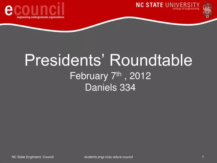 presidents roundtable