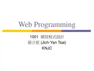 web programming