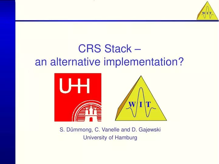 crs stack an alternative implementation