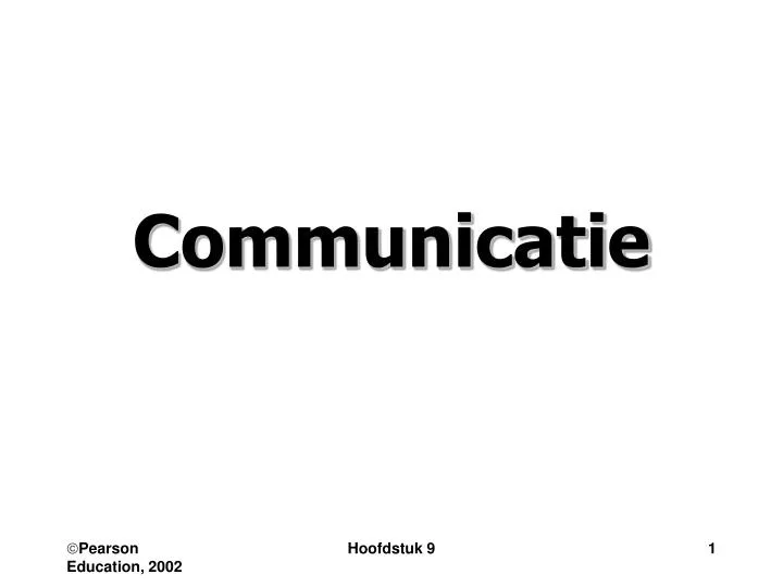 communicatie