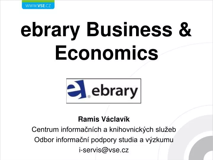 ebrary business economics