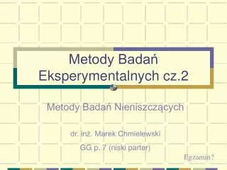 metody bada eksperymentalnych cz 2