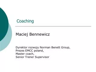 coaching