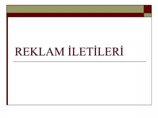 reklam let ler