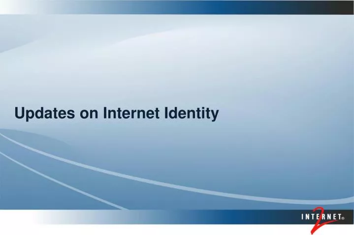 updates on internet identity