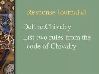 response journal 2