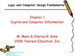 logic and computer design fundamental