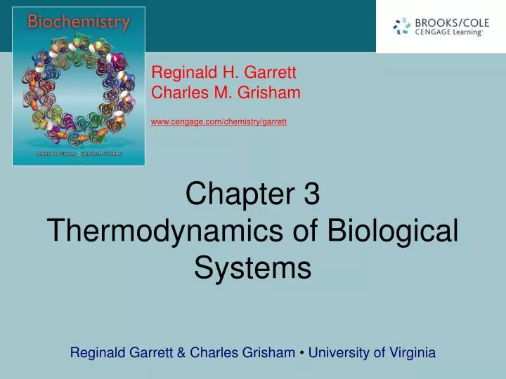 chapter 3 thermodynamics of biological systems