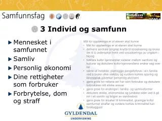 3 individ og samfunn