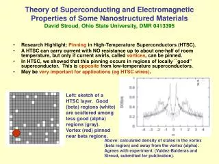 Research Highlight: Pinning in High-Temperature Superconductors (HTSC).