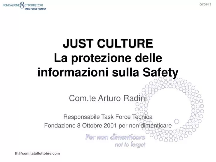 just culture la protezione delle informazioni sulla safety