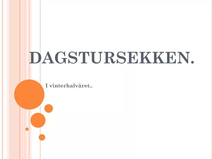 dagstursekken