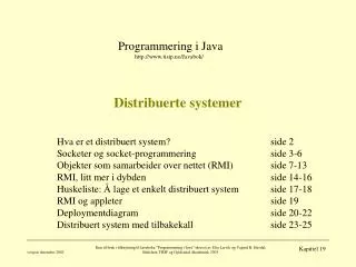 distribuerte systemer