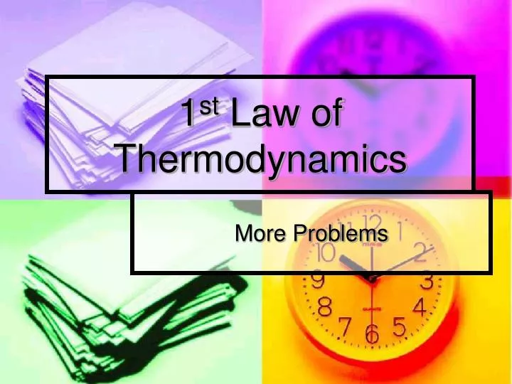 1 st law of thermodynamics