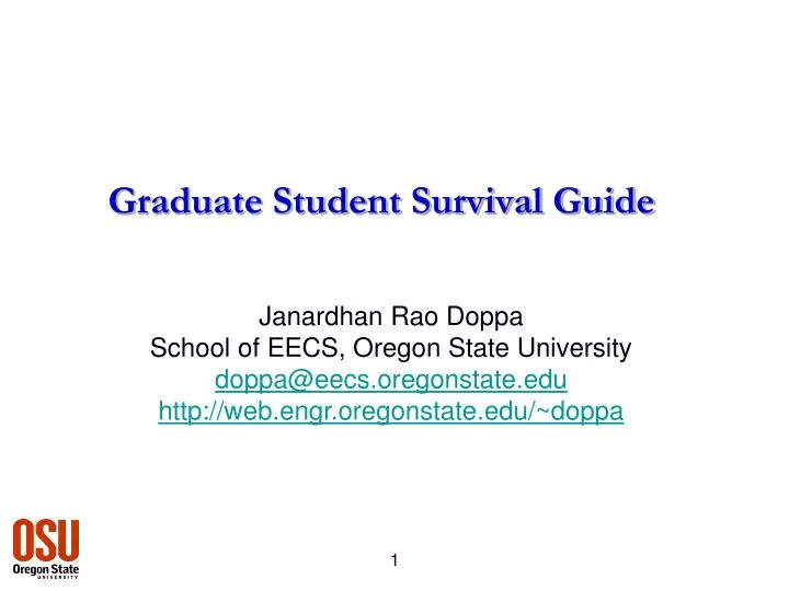 graduate student survival guide