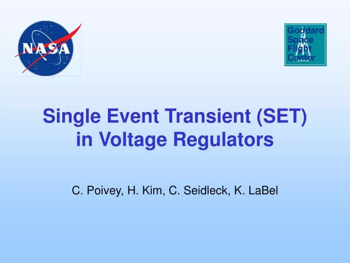 single event transient set in voltage regulators