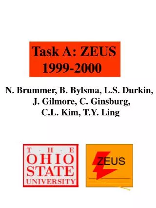 Task A: ZEUS 1999-2000