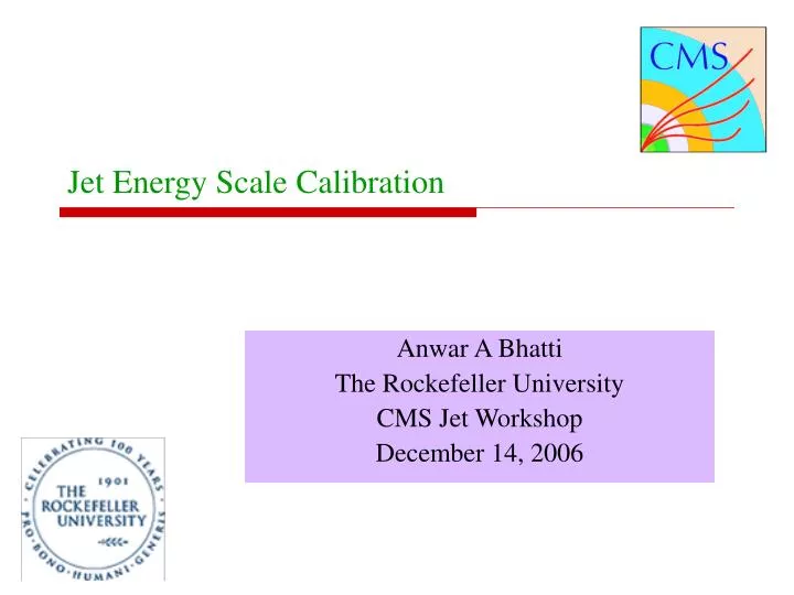 jet energy scale calibration