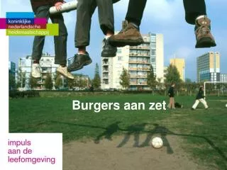 burgers aan zet