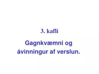 3 kafli