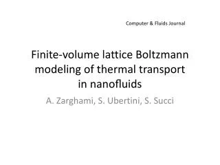 finite volume lattice boltzmann modeling of thermal transport in nano uids