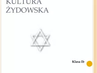 kultura ydowska