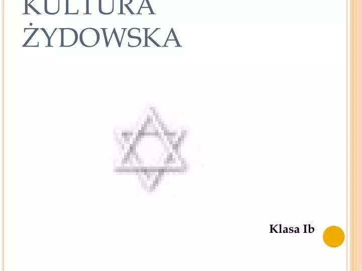 kultura ydowska