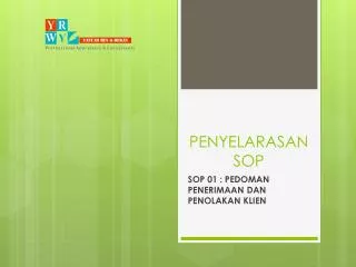 penyelarasan sop