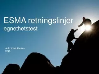 esma retningslinjer egnethetstest