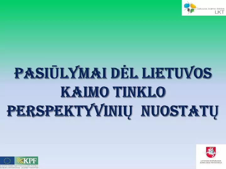 pasi lymai d l lietuvos kaimo tinklo perspektyvini nuostat