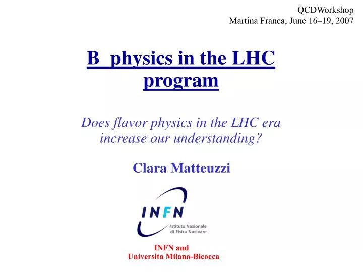 b physics in the lhc program does flavor physics in the lhc era increase our understanding