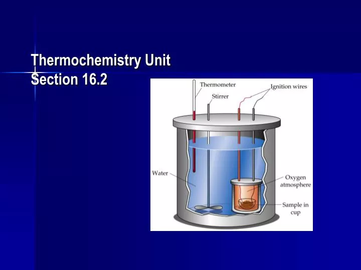 thermochemistry unit section 16 2