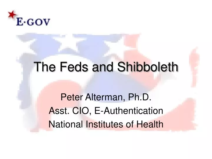 the feds and shibboleth