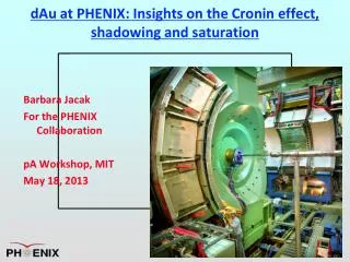 dAu at PHENIX: Insights on the Cronin effect, shadowing and saturation