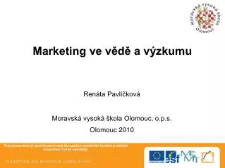 marketing ve v d a v zkumu