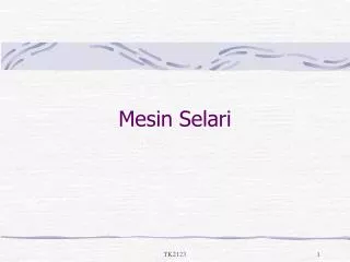 mesin selari