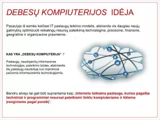 debes kompiuterijos id ja