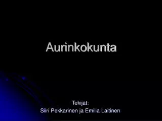 aurinkokunta