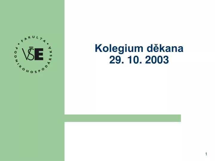 kolegium d kana 29 10 2003