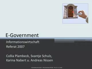 e government