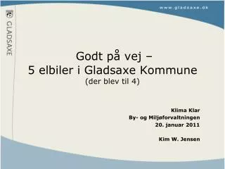 godt p vej 5 elbiler i gladsaxe kommune der blev til 4